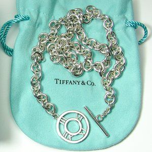 Tiffany & Co. Atlas Toggle Necklace- Extra Long 19" Length!